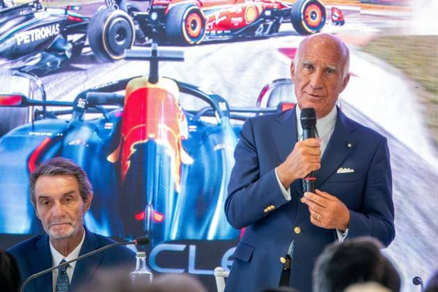 Angelo Sticchi Damiani (President ACI - Automobile Club d Italia) during Formula 1 - Pirelli Gran Premio d Italia 2024 - Conferenza Stampa, Formula 1 Championship in Monza, Italy, August 27 2024  Copyright: xLucaxRossini IPAxSportx xipa-agex xx IPA_49108346 IPA_Agency_IPA49108346
