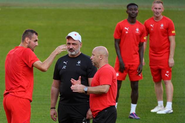 Football, CL-Quali, Slavia Prague, Training