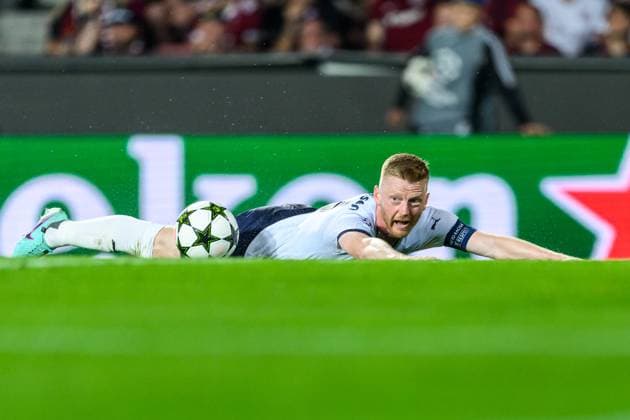 240827 Anders Christiansen of Malmö FF during the UEFA Champions League football match between Sparta Prague and Malmö FF on August 27, 2024 in Prague Photo Mathilda Ahlberg BILDBYRAN kod MA MA0710 fotboll football soccer fotball champions league sparta prag malmö ff bbeng bbauto  Copyright: MATHILDAxAHLBERG BB240827MA076