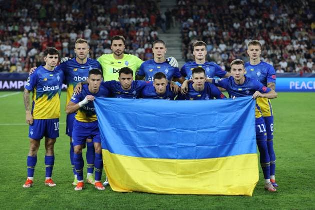 Sport Bilder des Tages SOCCER - UEFA CL, RBS vs Kyiv SALZBURG,AUSTRIA,27.AUG.24 - SOCCER - UEFA Champions League, qualification, Red Bull Salzburg vs FC Dynamo Kyiv. Image shows the team of Kyiv.  GEPAxpictures xMathiasxMandl