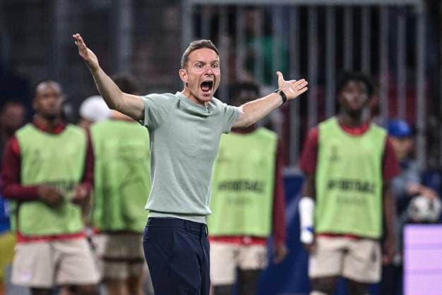 FOOTBALL Champions League qualification season 2024 2025 return match FC Salzburg Dynamo Kiev 27 08 2024 Coach Pepijn Lijnders FC Salzburg