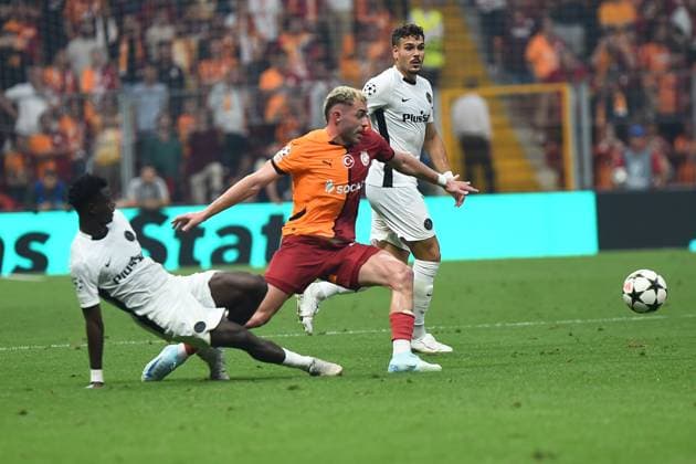Baris Alper Yilmaz of Galatasaray during the UEFA Champions League Play-Offs Second Leg match between Galatasaray and Young Boys at Rams Park Stadium in Istanbul , Turkey on August 27 , 2024. ( Photo by Seskimphoto ) Galatasaray v Young Boys - UEFA Champions League Play-Offs Second Leg 
