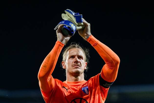 240827 Johan Dahlin of Malmö FF during the UEFA Champions League football match between Sparta Prague and Malmö FF on August 27, 2024 in Prague Photo Mathilda Ahlberg BILDBYRAN kod MA MA0710 fotboll football soccer fotball champions league sparta prag malmö ff bbeng bbauto  Copyright: MATHILDAxAHLBERG BB240827MA145