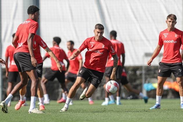 Football, EL qualifiers, Sporting Braga training
