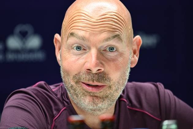 RSC Anderlecht v FC Dinamo Minsk - UEFA Europa League Media Activities ANDERLECHT, BELGIUM - AUGUST 28 : Riemer Brian head coach of RSC Anderlecht talking to the press during a press conference, PK, Pressekonferenz prior to the UEFA Europa League Qualifiers Play-off 2nd leg match between RSC Anderlecht and FC Dinamo Minsk on August 28, 2024 in Anderlecht, Belgium, 28 08 2024 Anderlecht Belgium  Copyright: xVincentxKalutx