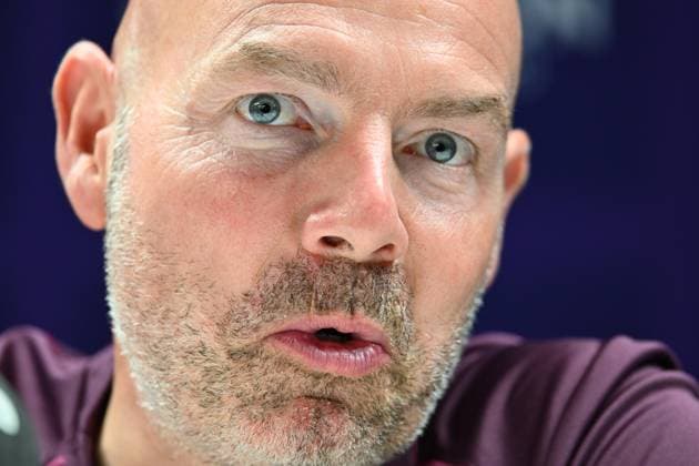 RSC Anderlecht v FC Dinamo Minsk - UEFA Europa League Media Activities ANDERLECHT, BELGIUM - AUGUST 28 : Riemer Brian head coach of RSC Anderlecht talking to the press during a press conference, PK, Pressekonferenz prior to the UEFA Europa League Qualifiers Play-off 2nd leg match between RSC Anderlecht and FC Dinamo Minsk on August 28, 2024 in Anderlecht, Belgium, 28 08 2024 Anderlecht Belgium  Copyright: xVincentxKalutx