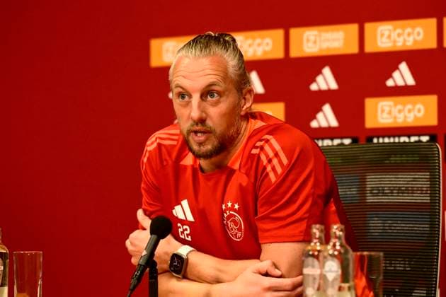 AMSTERDAM - Ajax goalkeeper Remko Pasveer of Ajax during the press conference, PK, Pressekonferenz prior to the second play-off match in the Europa League against the Polish Jagiellonia Bialystok. ANP OLAF KRAAK xVIxANPxSportx xxANPxIVx 506941786 originalFilename: 506941786.jpg