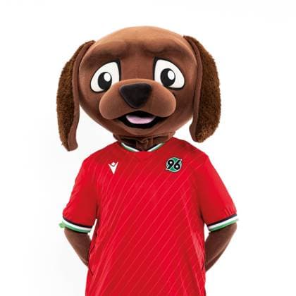 Mascot Eddi, Hannover 96 portrait appointment season 2024 2025 2 BL Bundesliga Copyright Hannover 96 Lars Kaletta Football GER portrait introduction presentation press appointment headshot headshots xptt Poolfoto Hannover 96 Lars Kaletta ,EDITORIAL USE ONLY