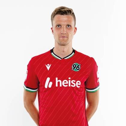 Fabian Kunze Hannover 96 portrait appointment Season 2024 2025 2 BL Bundesliga Copyright Hannover 96 Lars Kaletta Football GER Portrait Presentation Press appointment Headshot Headshots xptt Poolfoto Hannover 96 Lars Kaletta ,EDITORIAL USE ONLY