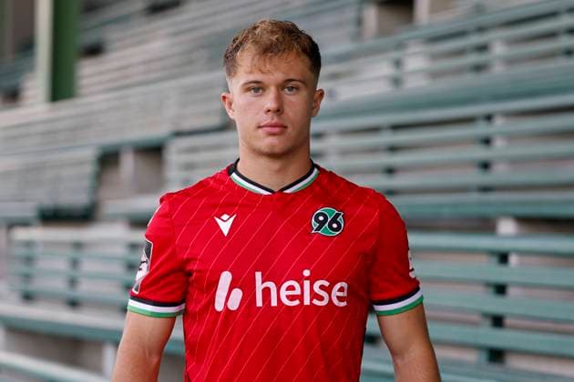 Tom Sanne, Hannover 96 II U23 U 23, portrait appointment season 2024 2025 3 Liga Copyright Hannover 96 Lars Kaletta Fussball GER portrait introduction presentation press appointment headshot headshots xptt Poolfoto Hannover 96 Lars Kaletta ,EDITORIAL USE ONLY