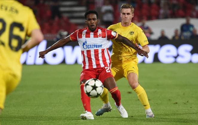 CRVENA ZVEZDA vs BODE GLIMT MILSON Red Star football player at the UEFA Champions League qualification match against Bodo Glimt at the Rajko Mitic Stadium, Belgrade 28.08.2024. Nebojsa Parausic MN PRESS Football, Champions League, Red Star, Bodo Glimt, Qualifications Belgrade Stadion Rajko Mitic Serbia Copyright: xIvicaxVeselinovx xMNxPressx