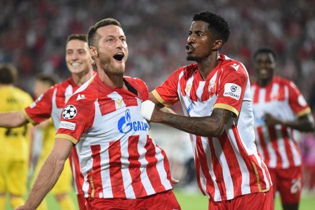 Sport Bilder des Tages CRVENA ZVEZDA vs BODE GLIMT UROS SPAJIC Red Star football player at the UEFA Champions League qualification match against Bodo Glimt at the Rajko Mitic Stadium, Belgrade 28.08.2024. Nebojska Parausic MN PRESS Football, Champions League, Red Star, Bodo Glimt, Qualifications Belgrade Stadion Rajko Mitic Serbia Copyright: xIvicaxVeselinovx xMNxPressx