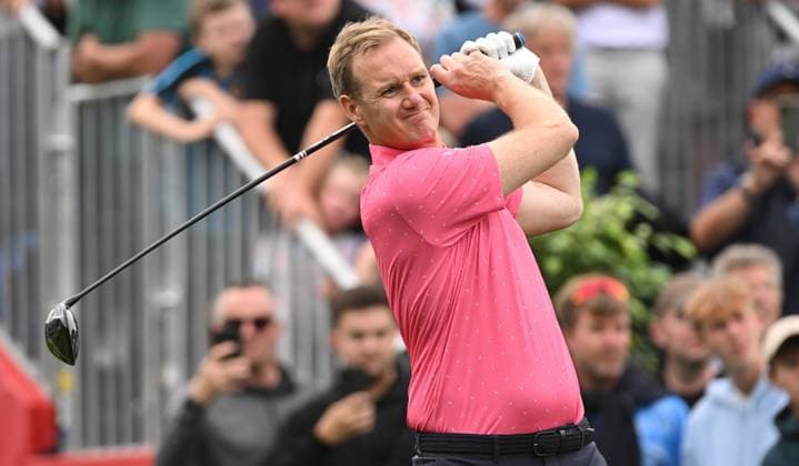 Dan Walker on the 1st tee Betfred British Masters 2024, Pro-Am, Golf, The Belfry, Sutton Coldfield, UK - 28 Aug 2024  Copyright: xGreigxCowie Shutterstockx 14672195fh