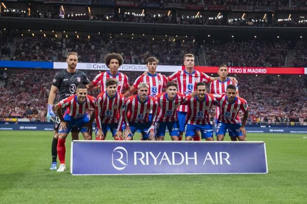 Madrid: Atletico Madrid team seen posing for the official picture during the La Liga EA Sports 2024 25 football match between Atletico Madrid vs RCD Espanyol at Estadio Civitas Metropolitano on August 28, 2024 in Madrid, Spain. - LaLiga - Atletico Madrid vs RCD Espanyol  - ZUMAp169 20240828_zsa_p169_087 Copyright: xAlbertoxGardin IPAxSportx