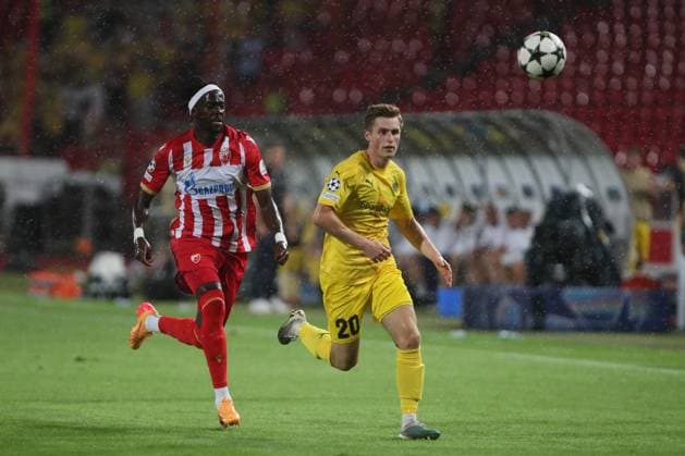 CRVENA ZVEZDA vs BODE GLIMT FREDRIK SJOVOLD, Bodo Glimt football player at the UEFA Champions League qualification match against Red Star at the Rajko Mitic Stadium, Belgrade 28.08.2024. Ivica Veselinov MN PRESS Football, Champions League, Red Star, Bodo Glimt, Qualifications Belgrade Stadion Rajko Mitic Serbia Copyright: xIvicaxVeselinovx xMNxPressx