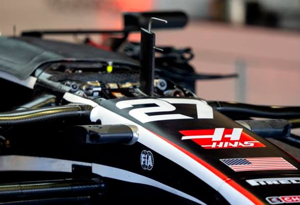 MONZA - Nico Hulkenberg s car (Haas F1 Team) on the Autodromo Nazionale Monza circuit in the run-up to the Italian Grand Prix. ANP SANDER KONING xVIxANPxSportx xxANPxIVx 507007626 originalFilename: 507007626.jpg