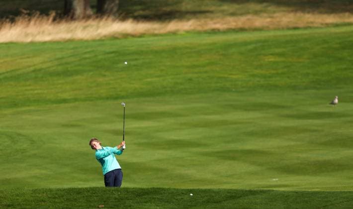 2024 KPMG Women s Irish Open, Carton House, Kildare 29 8 2024 Emma Fleming plays a shot down the 13th fairway Emma Fleming plays a shot down the 13th fairway 29 8 2024  Copyright: x INPHO BenxBradyx BB4_7860