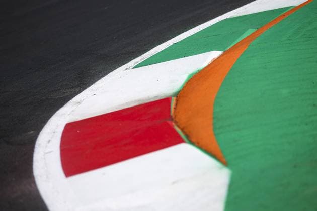 Kerbs, detail, illustration during the Formula 1 Pirelli Gran Premio d’Italia 2024, Italian Grand Prix 2024, 16th round of the 2024 Formula One World Championship, WM, Weltmeisterschaft from August 30 to September 1, 2024 on the Autodromo Nazionale Monza, in Monza, Italy - F1 - ITALIAN GRAND PRIX 2024 DPPI Panoramic  240829_R16_ITALIA_DP_EA020489