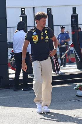 29 08 2024, xsvx, Motorsport FIA Formula 1, Italian Grand Prix 2024 emspor, v l Charles Leclerc Ferrari starting number 16 FIA REGULATIONS PROHIBIT ANY USE OF PHOTOGRAPHS as IMAGE SEQUENCES and or QUASI VIDEO Monza