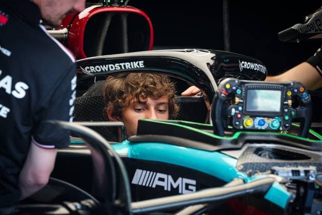 KIMI ANTONELLI Andrea (ita), Junior Driver of Mercedes AMG F1 Team, portrait, during the Formula 1 Pirelli Gran Premio d’Italia 2024, Italian Grand Prix 2024, 16th round of the 2024 Formula One World Championship, WM, Weltmeisterschaft from August 30 to September 1, 2024 on the Autodromo Nazionale Monza, in Monza, Italy - F1 - ITALIAN GRAND PRIX 2024 DPPI Panoramic 240829_R16_ITALIA_DP_FG0O1193