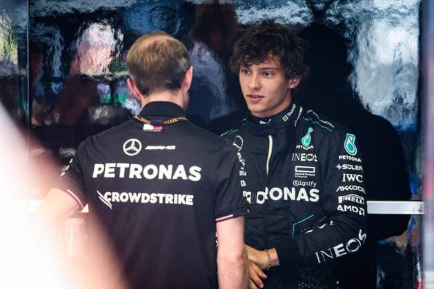 KIMI ANTONELLI Andrea (ita), Junior Driver of Mercedes AMG F1 Team, portrait, during the Formula 1 Pirelli Gran Premio d’Italia 2024, Italian Grand Prix 2024, 16th round of the 2024 Formula One World Championship, WM, Weltmeisterschaft from August 30 to September 1, 2024 on the Autodromo Nazionale Monza, in Monza, Italy - F1 - ITALIAN GRAND PRIX 2024 DPPI Panoramic 240829_R16_ITALIA_DP_FG0O1277
