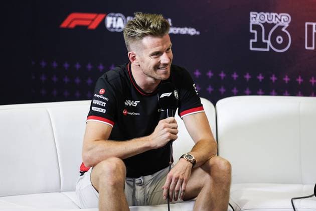 HULKENBERG Nico (ger), Haas F1 Team VF-24 Ferrari, portrait press conference, PK, Pressekonferenz during the Formula 1 Pirelli Gran Premio d’Italia 2024, Italian Grand Prix 2024, 16th round of the 2024 Formula One World Championship, WM, Weltmeisterschaft from August 30 to September 1, 2024 on the Autodromo Nazionale Monza, in Monza, Italy - F1 - ITALIAN GRAND PRIX 2024 DPPI Panoramic 240829_R16_ITALIA_DP_XB3_8893