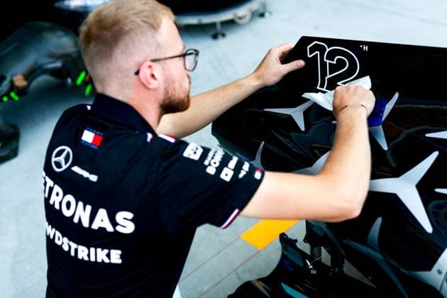 Mercedes AMG Petronas F1 Team, F1 Grand Prix of Italy at Autodromo Nazionale Monza on August 29, 2024 in Monza, Italy Photo by HOCH ZWEI Monza Italy