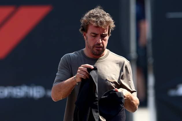 29 08 2024, xsvx, Motorsport FIA Formula 1, Italian Grand Prix 2024 emspor, v l Fernando Alonso Aston Martin starting number 14 FIA REGULATIONS PROHIBIT ANY USE OF PHOTOGRAPHS as IMAGE SEQUENCES and or QUASI VIDEO Monza
