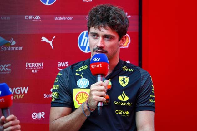 Charles Leclerc of Monaco and Ferrari gestures, Gestures, Previews, F1 Grand Prix of Italy, Autodromo Nazionale Monza on August 29, 2024 in Monza, Italy Photo by Diogo Cardoso DeFodi Images Charles Leclerc of Monaco and Ferrari talks to the media, Previews, F1 Grand Prix of Italy, Autodromo Nazionale Monza on August 29, 2024 in Monza, Italy Photo by Diogo Cardoso DeFodi Images Defodi 645 f1ita20240829 0619 Defodi-645