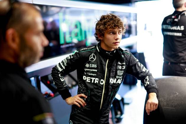 12 Andrea Kimi Antonelli ITA, Mercedes AMG Petronas F1 Team , F1 Grand Prix of Italy at Autodromo Nazionale Monza on August 29, 2024 in Monza, Italy Photo by HOCH ZWEI Monza Italy