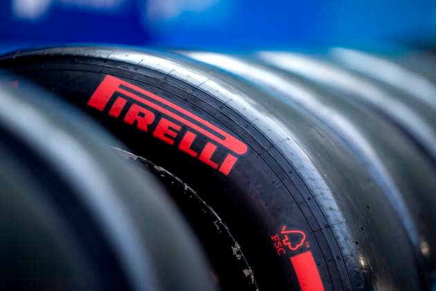 MONZA - Pirelli Formula 1 tyres on the Autodromo Nazionale Monza circuit in the run-up to the Italian Grand Prix. ANP SANDER KONING xVIxANPxSportx xxANPxIVx 507037658 originalFilename: 507037658.jpg