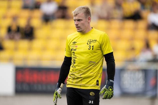 240829 Goalkeeper Isak Pettersson of Elfsborg during warmup ahead off the UEFA Europa League playoff between Elfsborg and Molde on August 29, 2024 in Boras Photo Jörgen Jarnberger BILDBYRAN COP 112 JJ0394 fotboll football soccer fotball uefa europa league playoff elfsborg molde bbeng  Copyright: JÖRGENxJARNBERGER BB240829JJ004