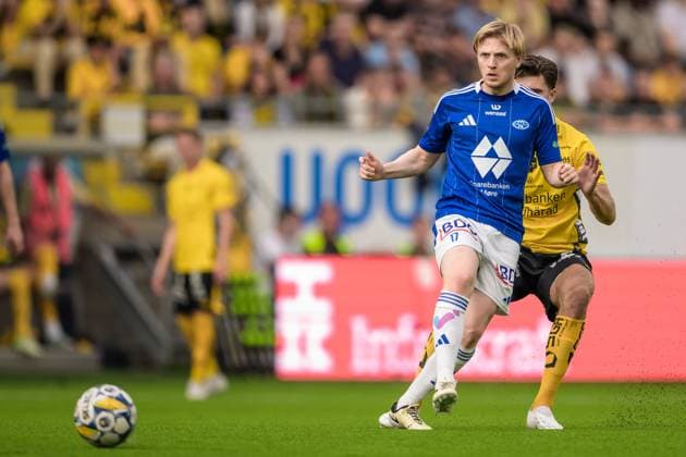 240829 Mats Möller Dahli and Besfort Zeneli of Elfsborg during the UEFA Europa League playoff between Elfsborg and Molde on August 29, 2024 in Boras Photo Jörgen Jarnberger BILDBYRAN COP 112 JJ0394 fotboll football soccer fotball uefa europa league playoff elfsborg molde bbeng  Copyright: JÖRGENxJARNBERGER BB240829JJ016