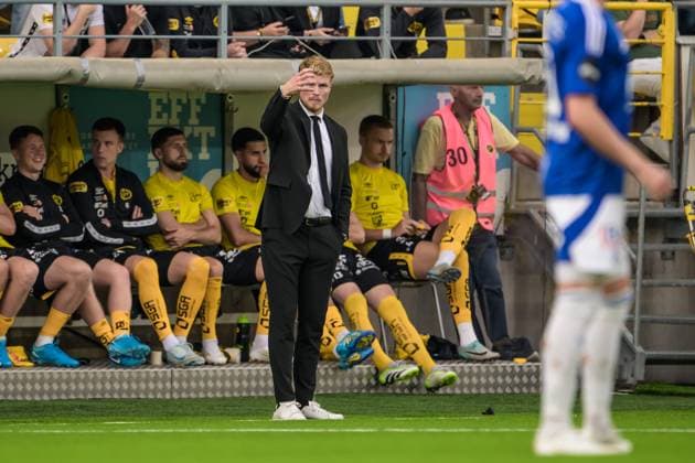 240829 Manager Oscar Hiljemark of Elfsborg during the UEFA Europa League playoff between Elfsborg and Molde on August 29, 2024 in Boras Photo Jörgen Jarnberger BILDBYRAN COP 112 JJ0394 fotboll football soccer fotball uefa europa league playoff elfsborg molde bbeng  Copyright: JÖRGENxJARNBERGER BB240829JJ017
