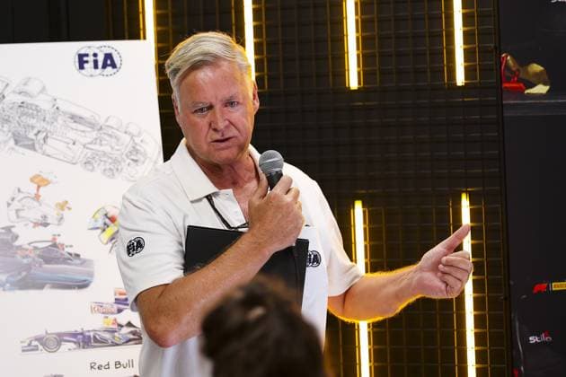 Cameron Kelleher - Head of Communications of the FIA, portrait , Giorgio Piola receives the 900th Grand Prix pass in a press conference, PK, Pressekonferenz during the Formula 1 Pirelli Gran Premio d’Italia 2024, Italian Grand Prix 2024, 16th round of the 2024 Formula One World Championship, WM, Weltmeisterschaft from August 30 to September 1, 2024 on the Autodromo Nazionale Monza, in Monza, Italy - F1 - ITALIAN GRAND PRIX 2024 DPPI Panoramic 240829_R16_ITALIA_DP_EA014373