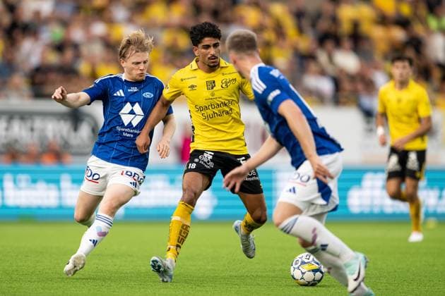 240829 Mats Möller Dahli of Molde and Ahmed Qasem of Elfsborg during the UEFA Europa League playoff between Elfsborg and Molde on August 29, 2024 in Boras Photo Jörgen Jarnberger BILDBYRAN COP 112 JJ0394 fotboll football soccer fotball uefa europa league playoff elfsborg molde bbeng  Copyright: JÖRGENxJARNBERGER BB240829JJ026