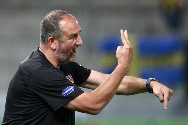 Sport Themen der Woche KW35 Frank Schmidt Trainer Heidenheim . FCH Heidenheim - BK Häcken , Europa Conference League - Play Off Runde 2 von 2 - Fußball , Bundesliga in der Voith-Arena Stadion , Heidenheim an der Brenz , Baden-Württemberg, Deutschland . August 29, 2024 - Photo: Ipa Photo Pressefoto DENL Copyright: xx