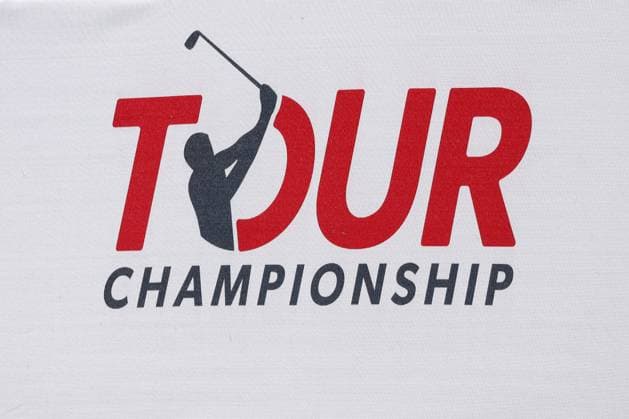 ATLANTA, GA - AUGUST 29: A general view of Tour Championship signage during the opening round of the 2024 Tour Championship at on August 29, 2024 at East Lake Golf Club in Atlanta, Georgia. (Photo by Michael Wade Icon Sportswire) GOLF: AUG 29 PGA, Golf Herren FedExCup Playoffs - TOUR Championship EDITORIAL USE ONLY Icon08292405