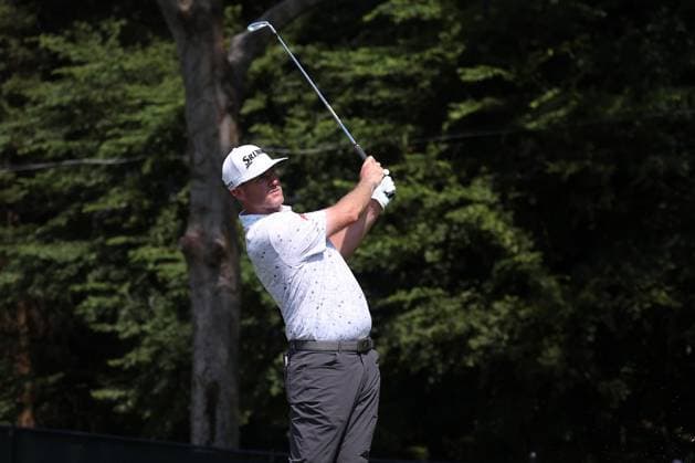 ATLANTA, GA - AUGUST 29: Taylor Pendrith (CAN) during the opening round of the 2024 Tour Championship at on August 29, 2024 at East Lake Golf Club in Atlanta, Georgia. (Photo by Michael Wade Icon Sportswire) GOLF: AUG 29 PGA, Golf Herren FedExCup Playoffs - TOUR Championship EDITORIAL USE ONLY Icon08292414