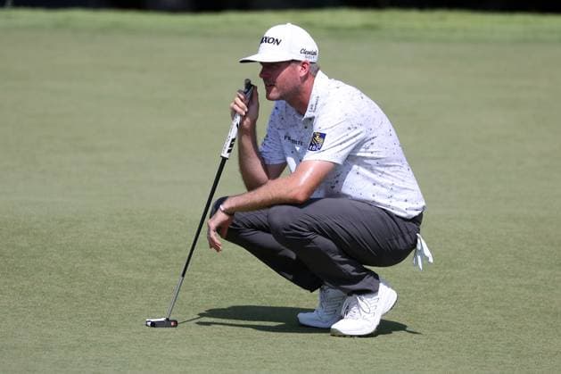 ATLANTA, GA - AUGUST 29: Taylor Pendrith (CAN) during the opening round of the 2024 Tour Championship at on August 29, 2024 at East Lake Golf Club in Atlanta, Georgia. (Photo by Michael Wade Icon Sportswire) GOLF: AUG 29 PGA, Golf Herren FedExCup Playoffs - TOUR Championship EDITORIAL USE ONLY Icon08292416