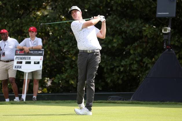 ATLANTA, GA - AUGUST 29: Taylor Pendrith (CAN) during the opening round of the 2024 Tour Championship at on August 29, 2024 at East Lake Golf Club in Atlanta, Georgia. (Photo by Michael Wade Icon Sportswire) GOLF: AUG 29 PGA, Golf Herren FedExCup Playoffs - TOUR Championship EDITORIAL USE ONLY Icon08292417