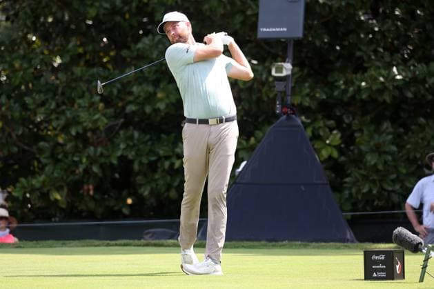 ATLANTA, GA - AUGUST 29: Chris Kirk (USA) during the opening round of the 2024 Tour Championship at on August 29, 2024 at East Lake Golf Club in Atlanta, Georgia. (Photo by Michael Wade Icon Sportswire) GOLF: AUG 29 PGA, Golf Herren FedExCup Playoffs - TOUR Championship EDITORIAL USE ONLY Icon08292418