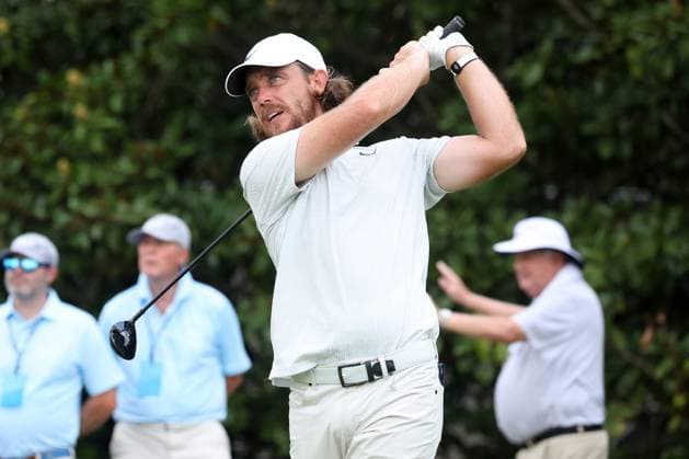 ATLANTA, GA - AUGUST 29: Tommy Fleetwood (ENG) during the opening round of the 2024 Tour Championship at on August 29, 2024 at East Lake Golf Club in Atlanta, Georgia. (Photo by Michael Wade Icon Sportswire) GOLF: AUG 29 PGA, Golf Herren FedExCup Playoffs - TOUR Championship EDITORIAL USE ONLY Icon08292423