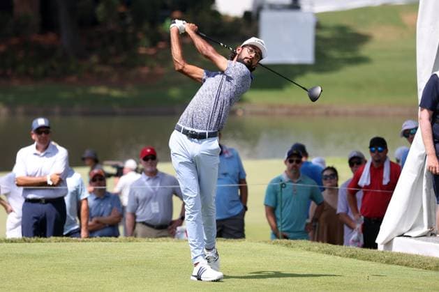 ATLANTA, GA - AUGUST 29: Akshay Bhatia (USA) during the opening round of the 2024 Tour Championship at on August 29, 2024 at East Lake Golf Club in Atlanta, Georgia. (Photo by Michael Wade Icon Sportswire) GOLF: AUG 29 PGA, Golf Herren FedExCup Playoffs - TOUR Championship EDITORIAL USE ONLY Icon08292429