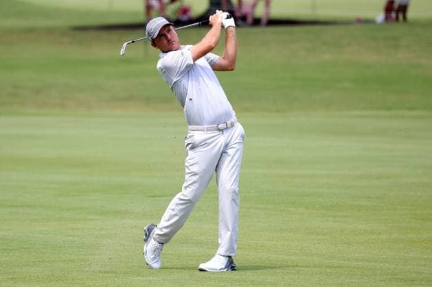 ATLANTA, GA - AUGUST 29: Russell Henley (USA) during the opening round of the 2024 Tour Championship at on August 29, 2024 at East Lake Golf Club in Atlanta, Georgia. (Photo by Michael Wade Icon Sportswire) GOLF: AUG 29 PGA, Golf Herren FedExCup Playoffs - TOUR Championship EDITORIAL USE ONLY Icon08292431
