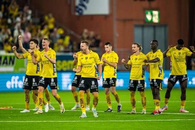 240829 Players of Elfsborg at a penalty shoot out during the UEFA Europa League playoff between Elfsborg and Molde on August 29, 2024 in Boras Photo Jörgen Jarnberger BILDBYRAN COP 112 JJ0394 fotboll football soccer fotball uefa europa league playoff elfsborg molde bbeng  Copyright: JÖRGENxJARNBERGER BB240829JJ045