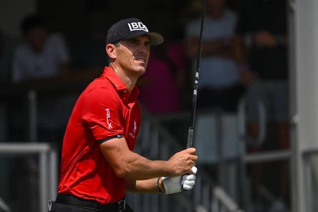 ATLANTA, GA - AUGUST 29: Billy Horschel hitting off the first tee during the first round of the 2024 FedExCup Playoffs Tour Championship on August 29, 2024 at East Lake Golf Club in Atlanta, Georgia. (Photo by John Adams Icon Sportswire) GOLF: AUG 29 PGA, Golf Herren FedExCup Playoffs - TOUR Championship EDITORIAL USE ONLY Icon240829144551