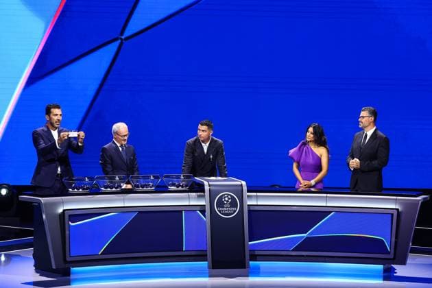 29th of August 2024 - UEFA CHAMPIONS LEAGUE KICK OFF 2024 2025 - DRAW LOTTERY WITH AI - FORUM GRIMALDI MONACO MONACO Copyright: xSPORTPIXPRESSx xFREDxPORCUx