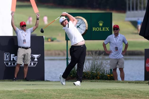 ATLANTA, GA - AUGUST 29: Sungjae Im (KOR) during the opening round of the 2024 Tour Championship at on August 29, 2024 at East Lake Golf Club in Atlanta, Georgia. (Photo by Michael Wade Icon Sportswire) GOLF: AUG 29 PGA, Golf Herren FedExCup Playoffs - TOUR Championship EDITORIAL USE ONLY Icon08292482