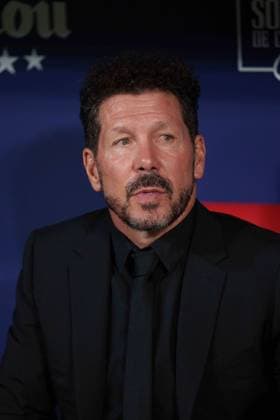 August 28, 2024, Madrid, Madrid, SPAIN: Diego Pablo Simeone, head coach of Atletico de Madrid, looks on during the Spanish League, LaLiga EA Sports, football match played between Atletico de Madrid and RCD Espanyol at Civitas Metropolitano stadium on August 28, 2024, in Madrid, Spain. Madrid SPAIN - ZUMAa181 20240828_zaa_a181_116 Copyright: xOscarxJ.xBarrosox